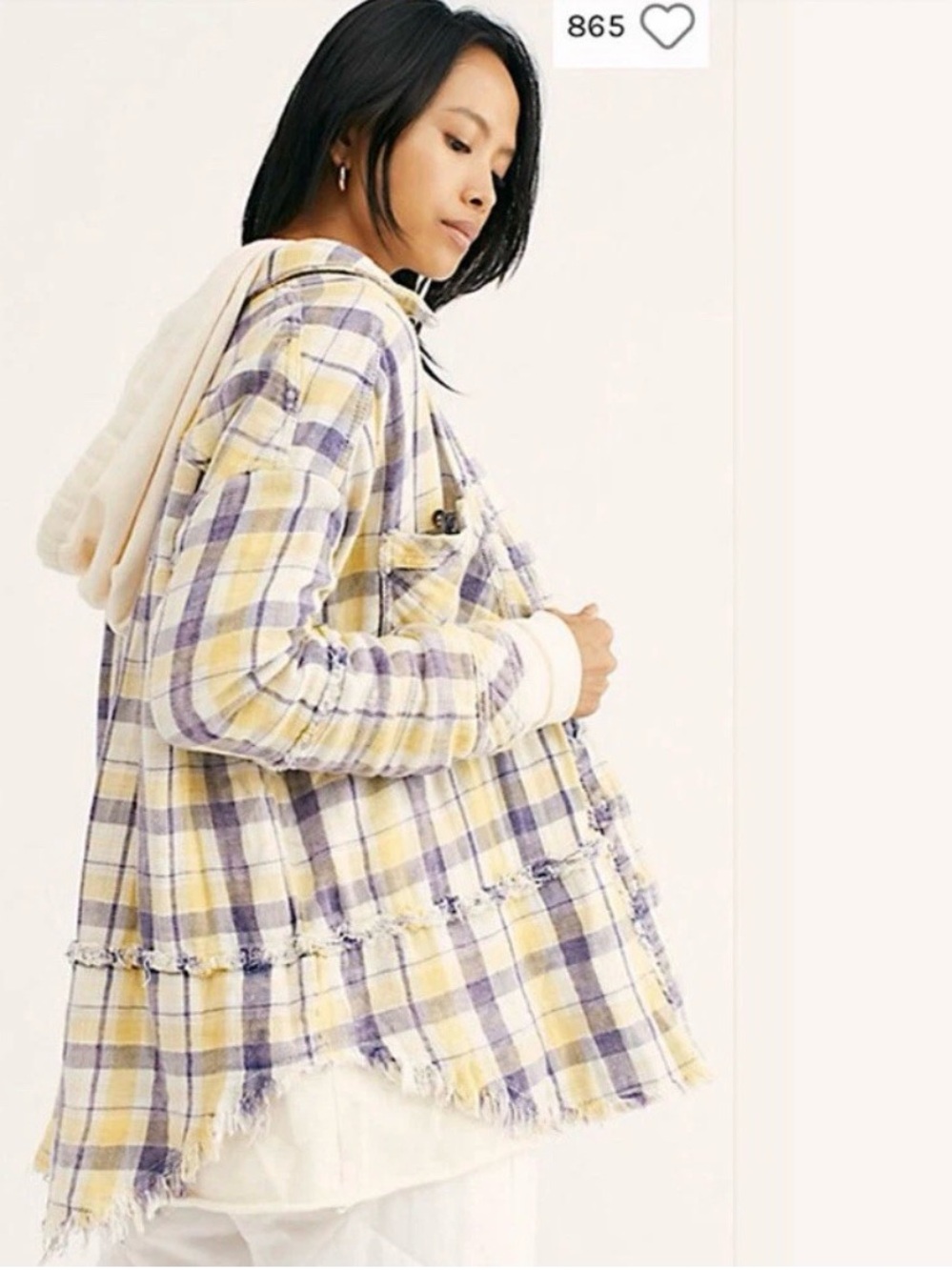 Free people calico basin hoodie xs